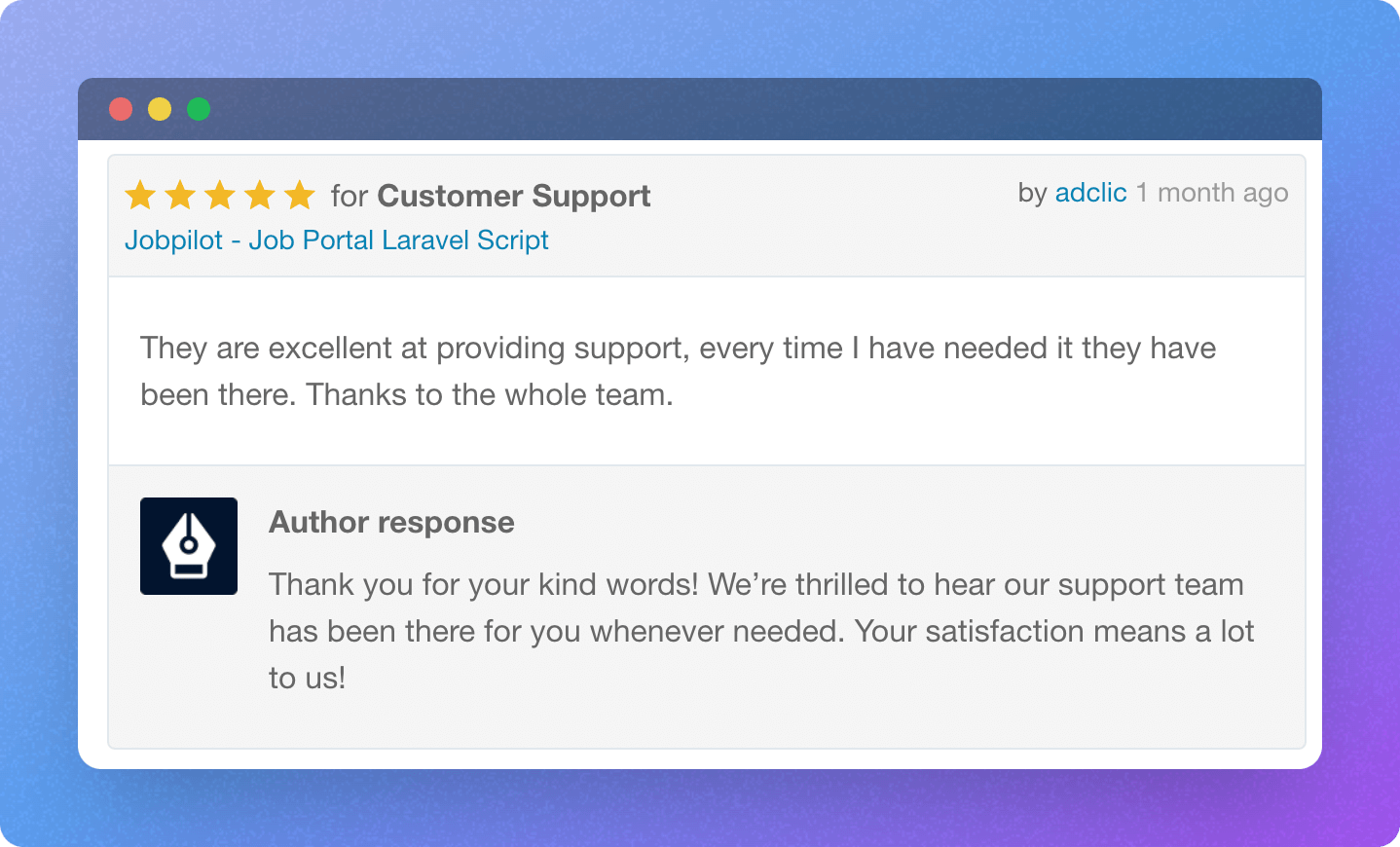 Customer Review